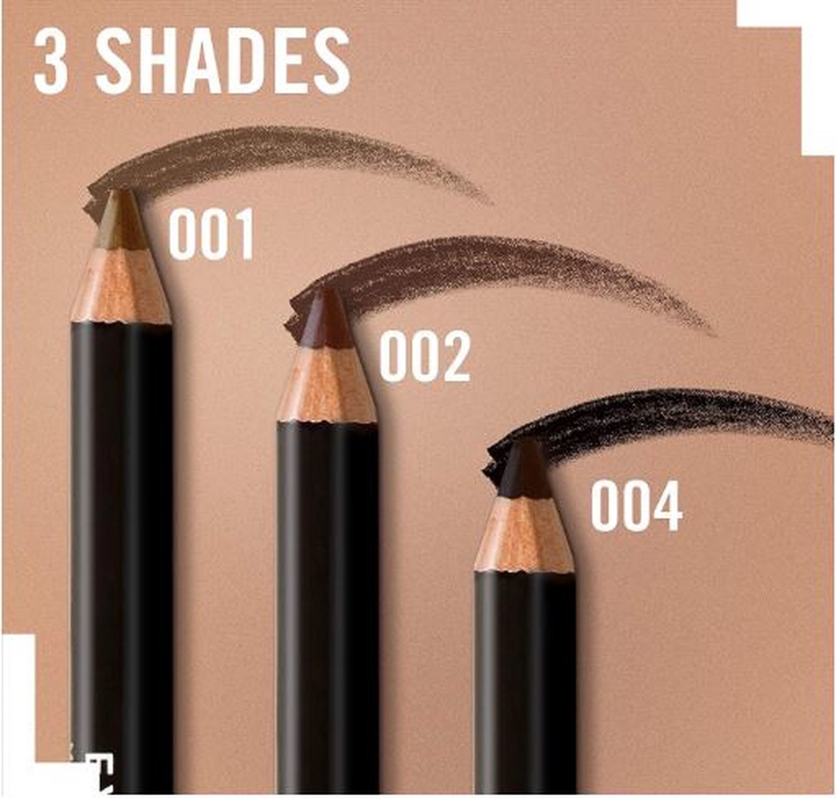Rimmel London Professional Augenbrauenstift – 001 Dark Brown – 1 g – mit Kamm – wischfest