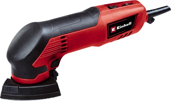 Einhell Elektrische Delta-Schleifmaschine TC-DS 20 E – 200 W – Stufenlose Drehzahlregelung – Staubabsauganschluss – Inkl. 9 Stück Schleifpapier
