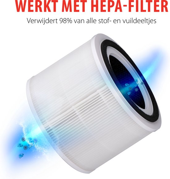 alpina Luftreiniger mit Ionisator - Luftreiniger mit HEPA H11 - CADR: 240 mÂ³/h - Räume bis zu 28 mÂ²
