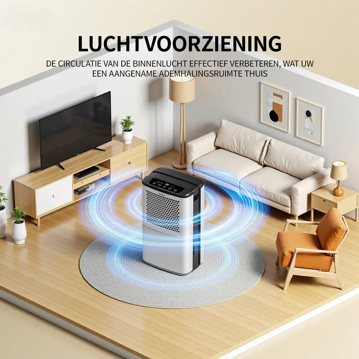 ELECCI Luftentfeuchter 12 l/Tag – 3,8 l Wassertank – R290