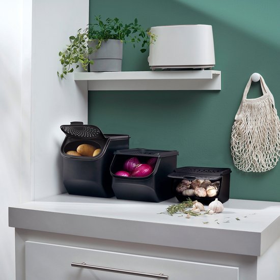 Tupperware GarlicSmart 2,3 l – Knoblauchbehälter – BPA-frei – Aufbewahrungsbehälter für Knoblauch – stapelbar – Keep-Fresh-Behälter – Knoblauch bleibt länger frisch