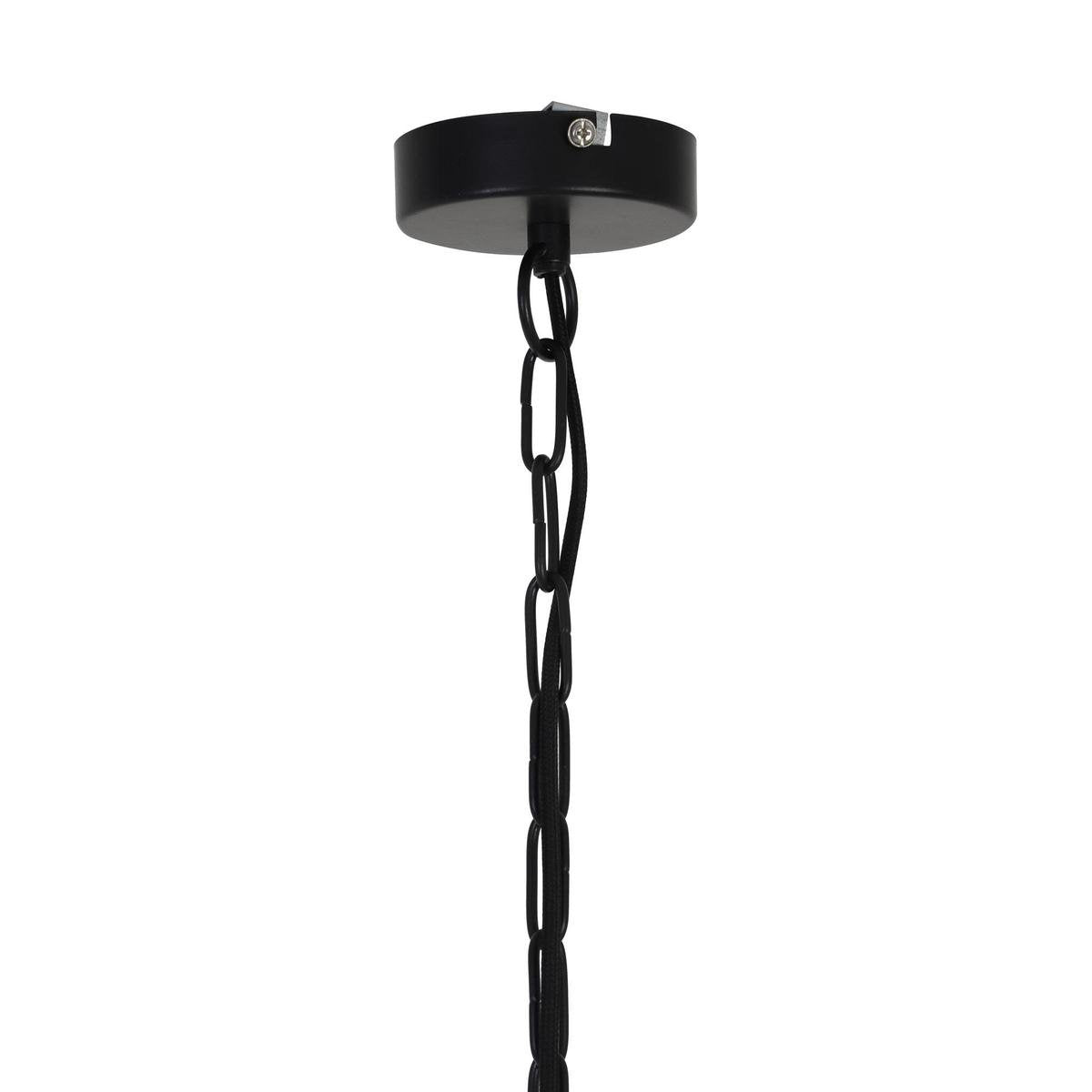 Licht & Wohnen Hängeleuchte Meya - Schwarz - Ø40cm - Modern - Hängeleuchten Esszimmer - Schlafzimmer - Wohnzimmer