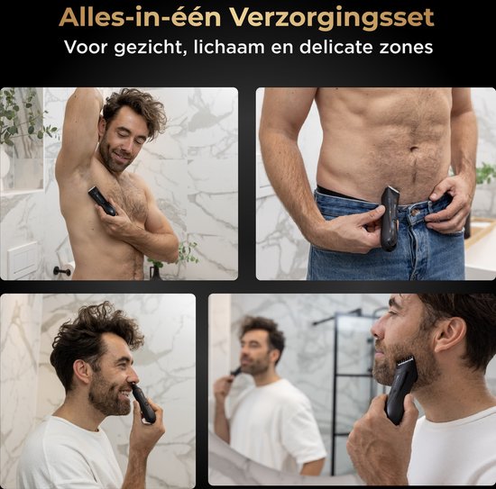 Wellshave Bodygroomer Men and Nose Trimmer - Rasierpaket 2.0 - Body Trimmer Men - Nose Trimmer Men - Nasenhaartrimmer Rasierer für Nase, Schambereich, Körper & Nase