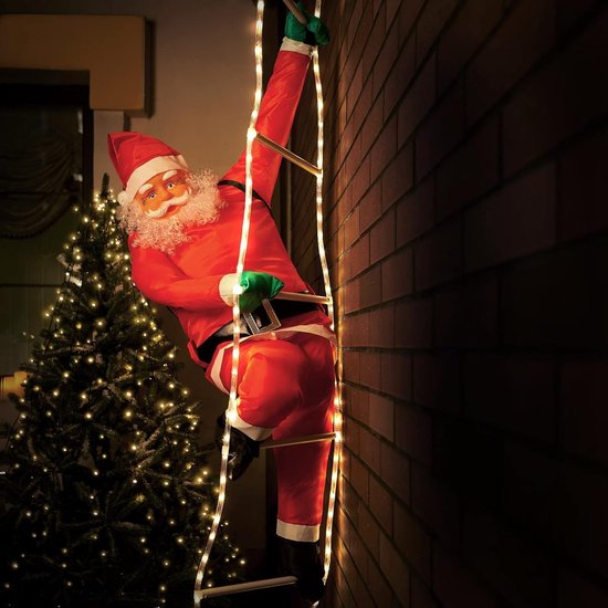Monzana LED Santa 240cm - Innen/Außen - Inkl. Fernbedienung