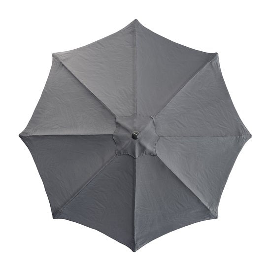 Tristar Stabsonnenschirm – 300 cm, rund – Garten & Balkon – neigbar – inkl. Schutzhülle – PA-7903 – Dunkelgrau