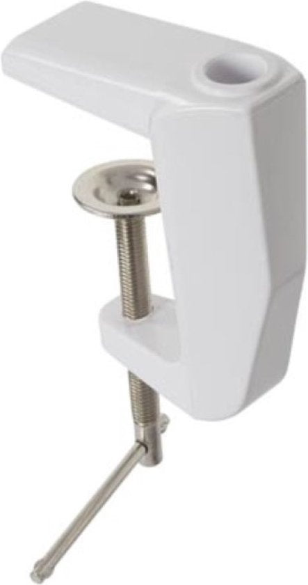 Velleman Lupenlampe mit Klemme, Schwenkarm, Ein/Aus-Schalter, Energiesparlampe (22 W), Vergrößerung 2,25x, für Kinder, Erwachsene, Senioren, Lesen, Diamantmalerei, Hobby, Arbeit, weiß