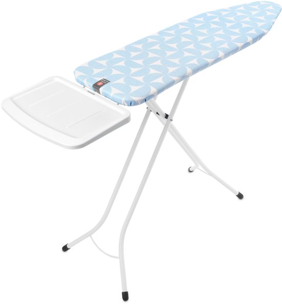 Brabantia Perfect Flow Bügelbrett B – mit Halterung für die Dampfeinheit – 124 x 38 cm – Fresh Breeze