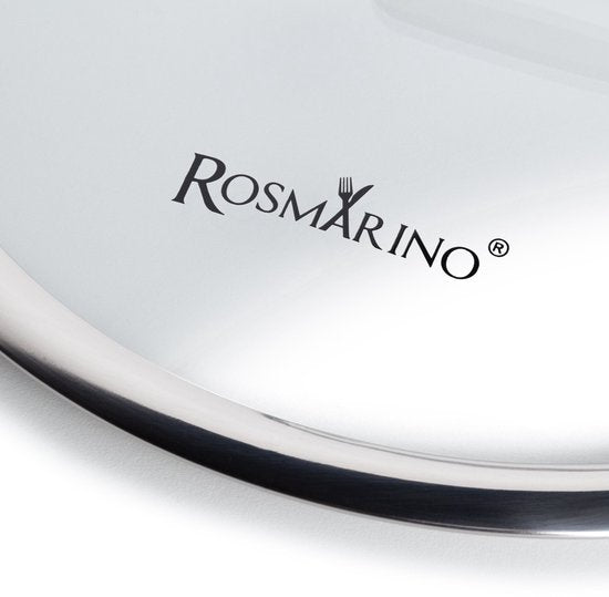 Rosmarino HexaPRO Pfannendeckel - Pfannen - Bratpfanne - Wokpfanne - Pfannendeckel 28 cm - Glasdeckel 28 cm
