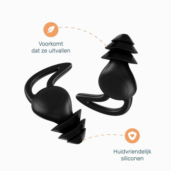 Alyze Ohrstöpsel - 2er Pack - Ohrstöpsel - Schlaf - Festival Party Stöpsel - Schlaufe - Stöpsel - Anti Schnarch - Schnarchen - Gehörschutz - Schlaf - Ohrstöpsel - Inkl.