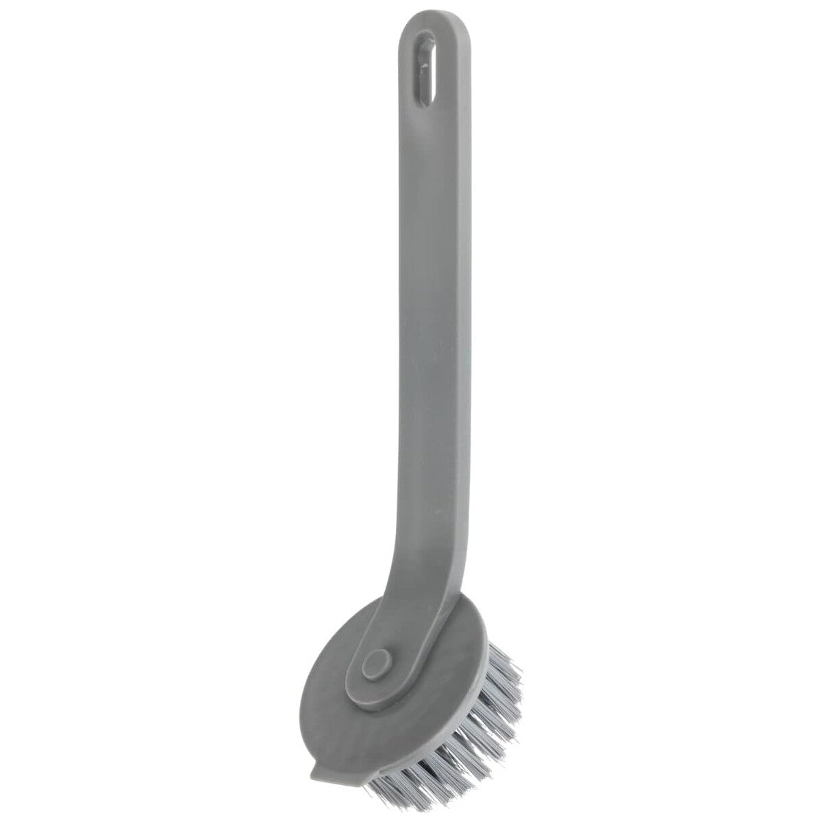 WENKO Simo Spülbürste Grau – Ø 6 x 21 cm – mit Schaber