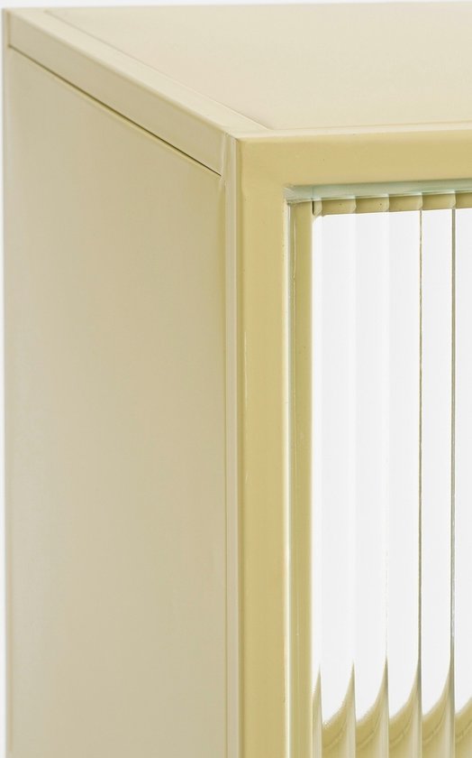 Mica Decorations Clifton Aufbewahrungsschrank mit Türen - L38 x B35 x H50 cm - Metall - Beige