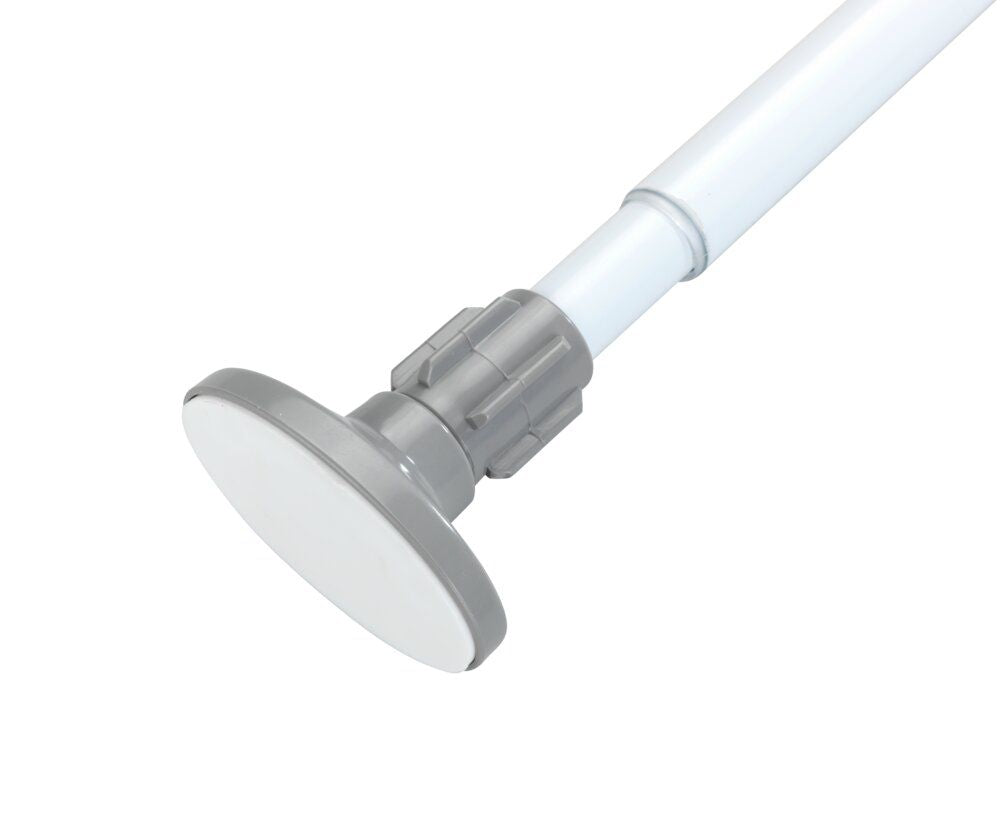 WENKO Herkules Klemmregal Weiß – Verstellbar 47–80 cm – Ohne Bohren