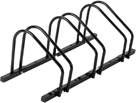 Ceruzo Fahrradträger für 3 Fahrräder - 101x33x26 cm - Für E-Bike & MTB - Boden- und Wandmontage - Schwarz