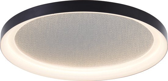 Brilliant Quito - Deckenleuchte - LED 30W - 42cm - Schwarzes Design - Glitzereffekt - 3-stufig dimmbar