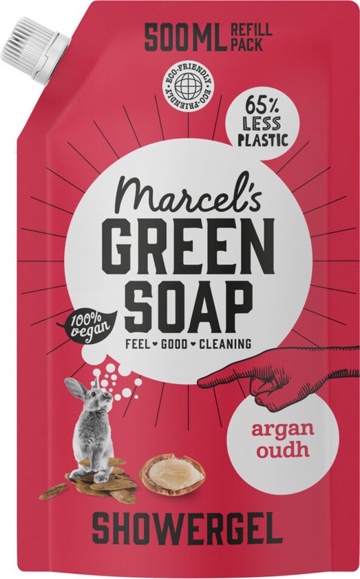 Marcel's Green Soap Duschgel-Nachfüllpackung Argan & Oudh 500 ml