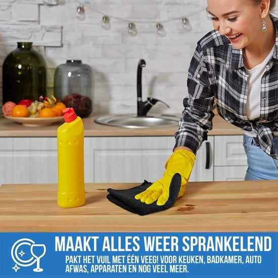 Strex Microvezeldoekjes - 12 Stuks 30 x 30 cm - Wasbaar - Schoonmaakdoekjes - Schoonmaak / Auto