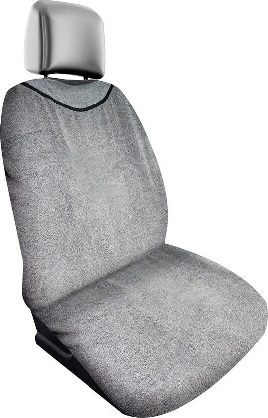 Dunlop Frottee Autositzbezug - Maschinenwaschbar - Grau - 130 x 70 cm