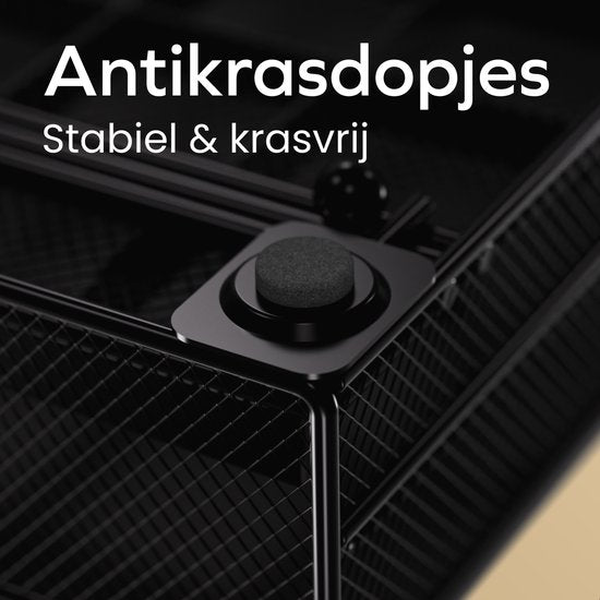 KitchenBrothers Kaffeekapselhalter – Kapselhalter – Passend für Nespresso – 60 Kapseln – Kapselhalter – Mit Schublade – Schwarz