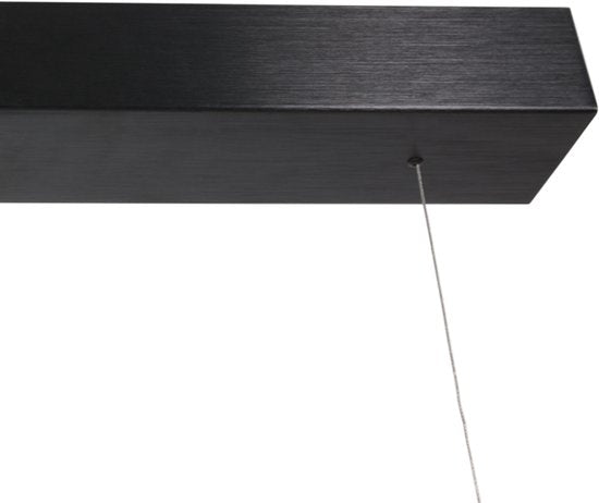 Hängeleuchte Bloc 3296ZW Schwarz, höhenverstellbar, aus Glas und Metall – Steinhauer, 120 cm, mit LED-Modul und Dimmfunktion