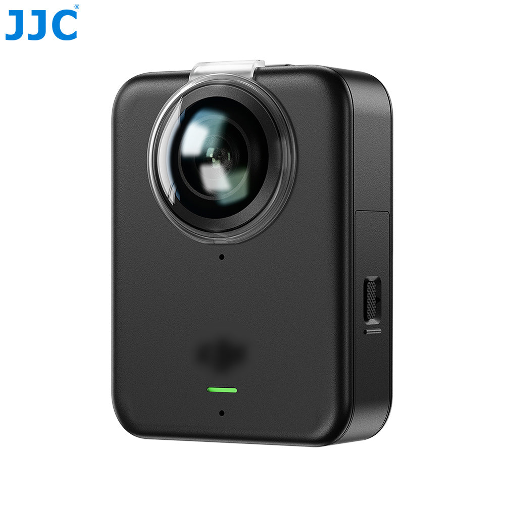 JJC Objektivschutz für DJI Osmo 360 und Osmo 360 II – 2er-Set – 95–98 % Lichtdurchlässigkeit – Antireflex und wasserabweisend – Transparent