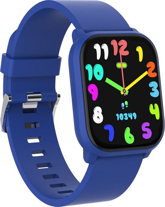 Denver Smartwatch für Kinder – Anrufe/SMS/WhatsApp – Für Android & iOS – Schrittzähler – Schlafaktivitätsmessung – Herzfrequenz, Blutdruckmessung, Sportmodus – SWK120BU