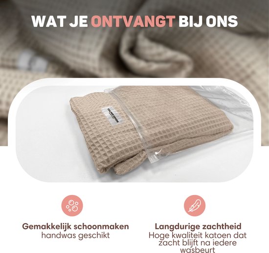 Vulpes Goods® BabyCare - Stilltuch - Schmusetuch - Abschirmtuch - 100% OEKO- Tex, Atmungsaktiv - Hydrophiles Schmusetuch für komfortables Stillen - Babygeschenk - Mutterschaftsgeschenk - Waffel