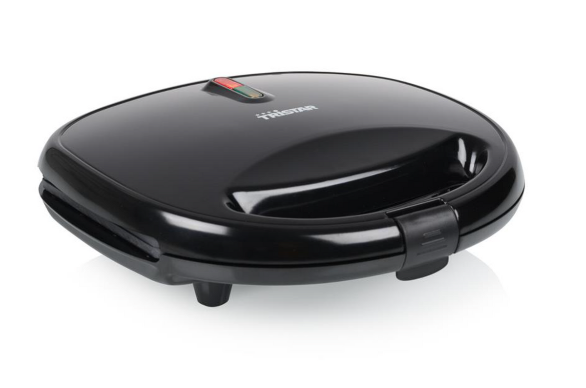 Tristar Sandwichmaker 750 W – Antihaftbeschichtung – Cool-Touch-Griff – 21,5 x 12 cm – Schwarz
