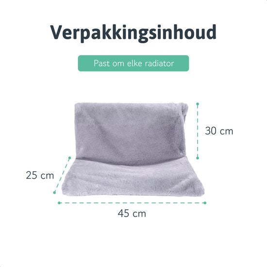 LBB Katzenhängematte für Heizkörper - Korb und Bett - Katze - Heizkörperhängematte - Grau