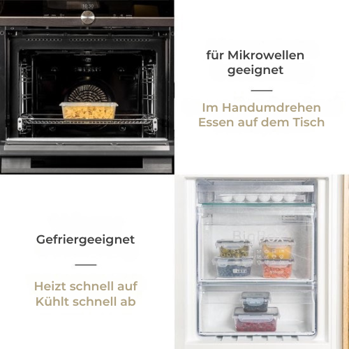 Stosh - Meal Prep Trays - Gefrierschalen - Lebensmittelbehälter - 16 Stück - BPA frei - Kunststoff