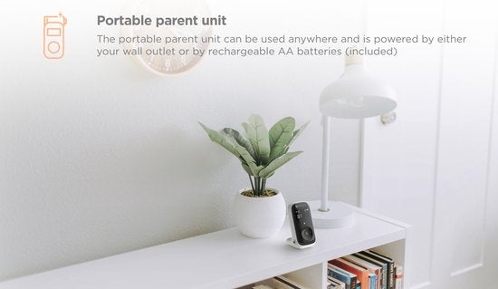 Motorola Babyphone PIP11 - 300 M - Zwei-Wege-Kommunikation - Nachtlicht und Wiegenlieder - Weiß