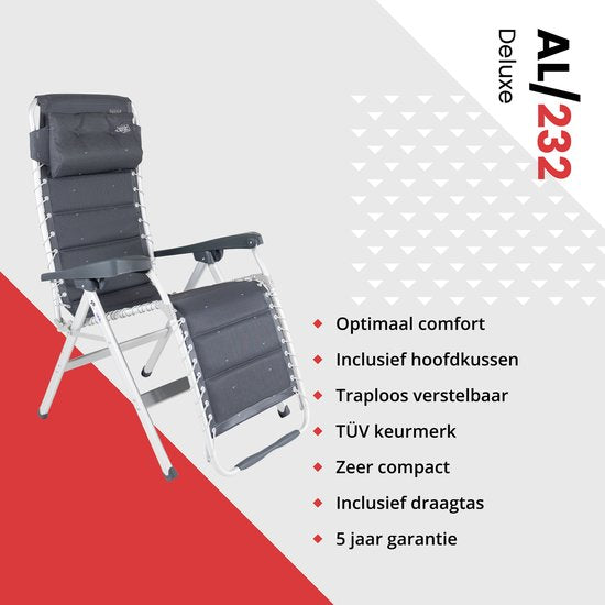 Crespo - Relaxsessel - AL/232 - Deluxe - Dunkelgrau
