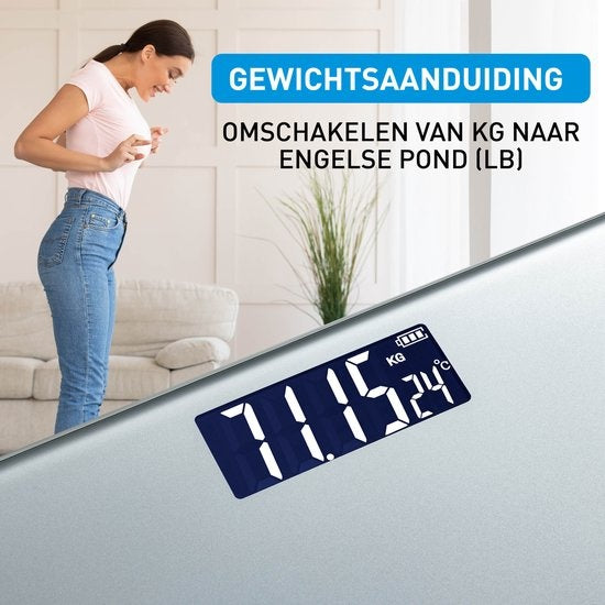 Grundig Waagen - Digitale Personenwaage - von 2 kg bis 180 kg - Grau