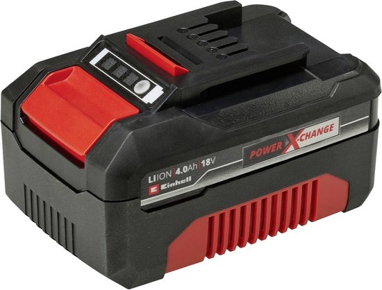 Einhell 18 V/4,0 Ah Power X-Change Starter-Set – 1x 4,0 Ah Akku und Schnellladegerät – universell für alle Power X-Change-Geräte