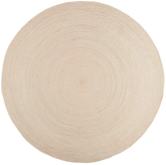 von fonQ Dots Teppich – Creme – Rund – Ø 240 cm