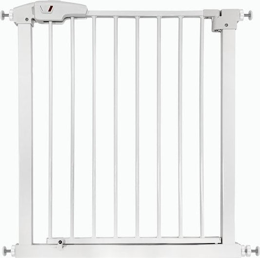Goliving Treppengitter ohne Bohren - Klemmenbefestigung - Klemmenmodell - erweiterbar - Metall - 78 bis 93 cm - Weiß
