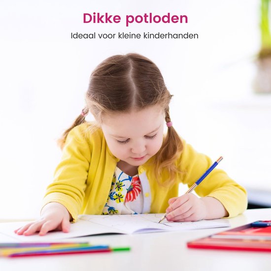 Partizzle 30x Regenbogen-Malstiftset - Bleistiftgeschenke - Grabbelton Bastelgeschenke - Kreatives Zeichnen und Malen lernen - Für Kinder und Kleinkinder/Erwachsene