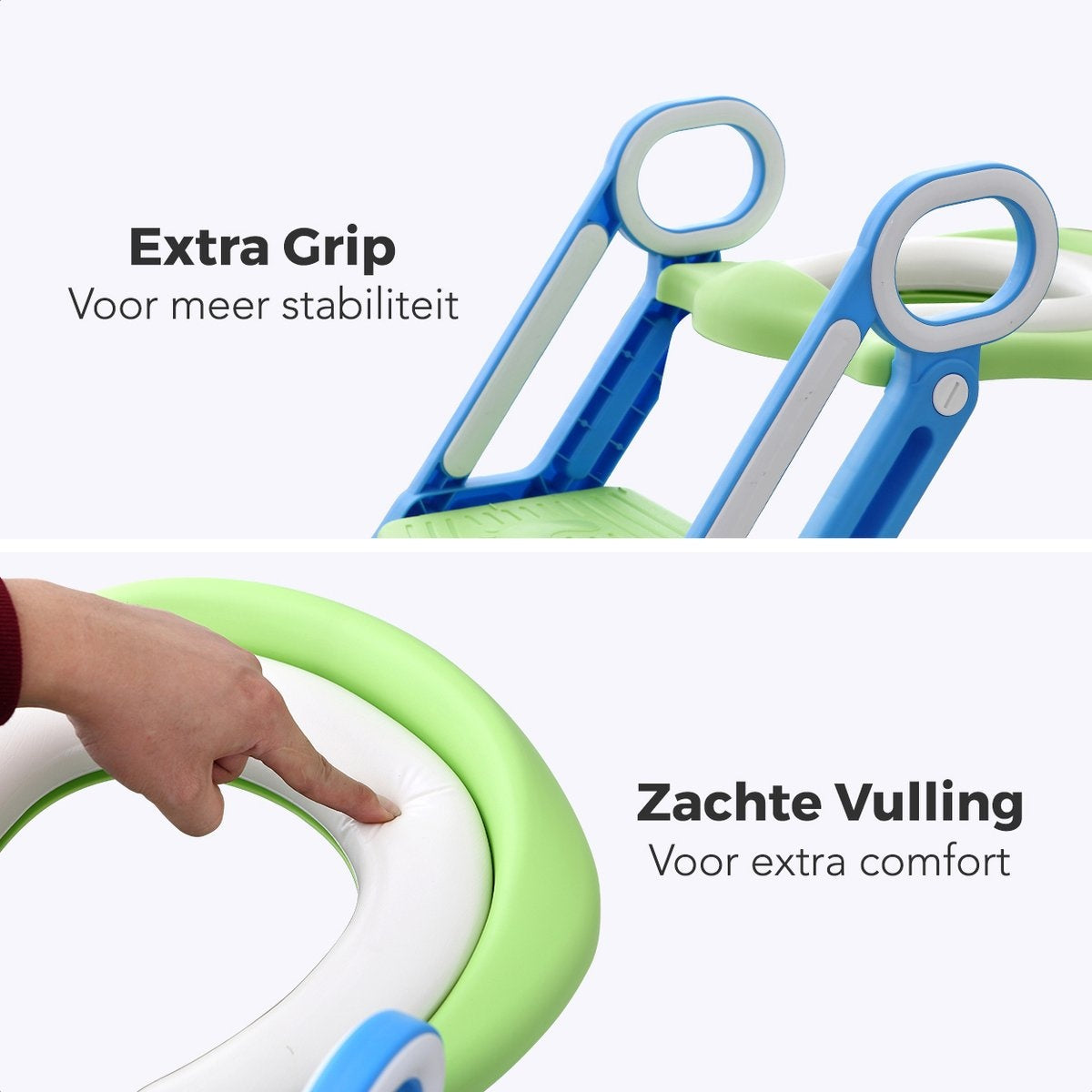 LifeGoods Toilettensitzverkleinerer - Töpfchen Kleinkind - 2 bis 7 Jahre - Grün/Blau