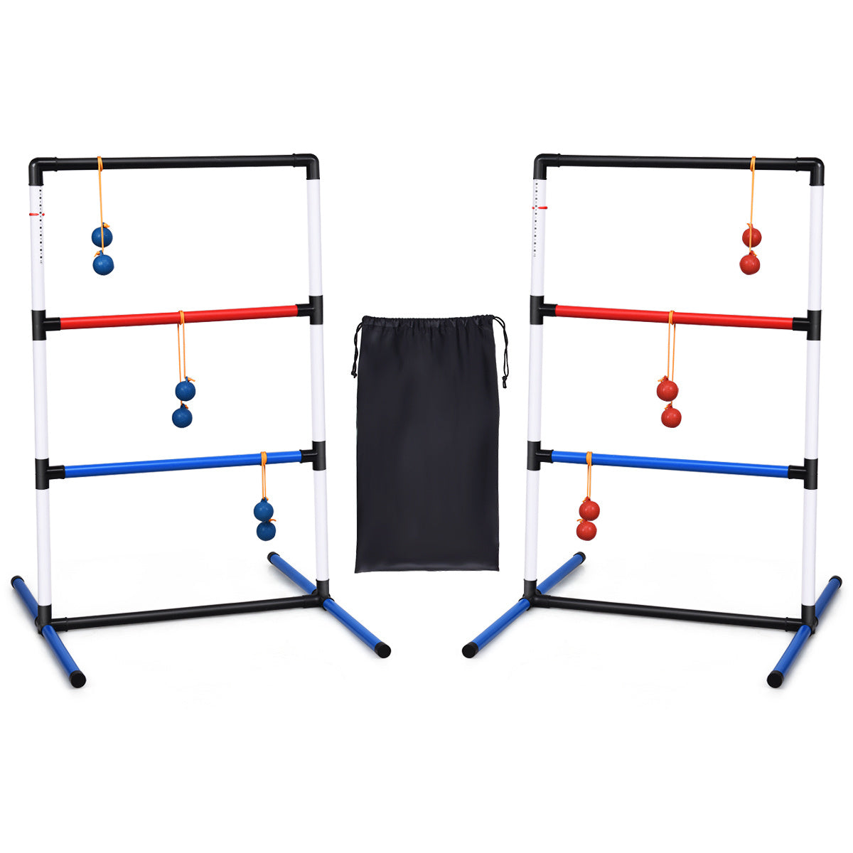 Coast Set Indoor-Outdoor Wurfspiel mit 6 Bällen Wurfbällen und Tragetasche