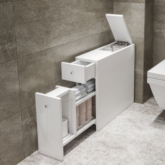Asir Badezimmerschrank - Weiß - 20 x 55 x 60 cm
