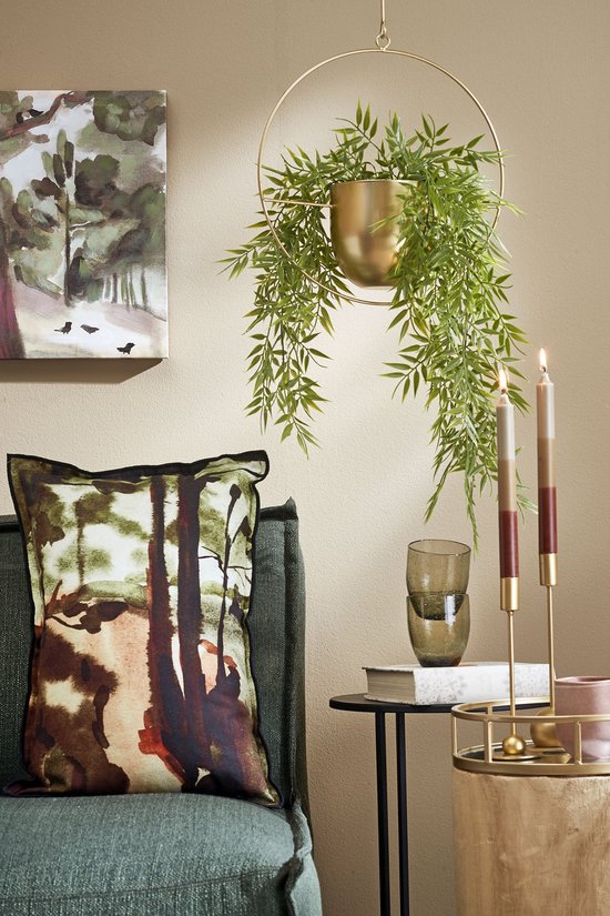 Mica Decorations Dexter Blumentopf hängend - L34 x B14 x H65 cm - Gold