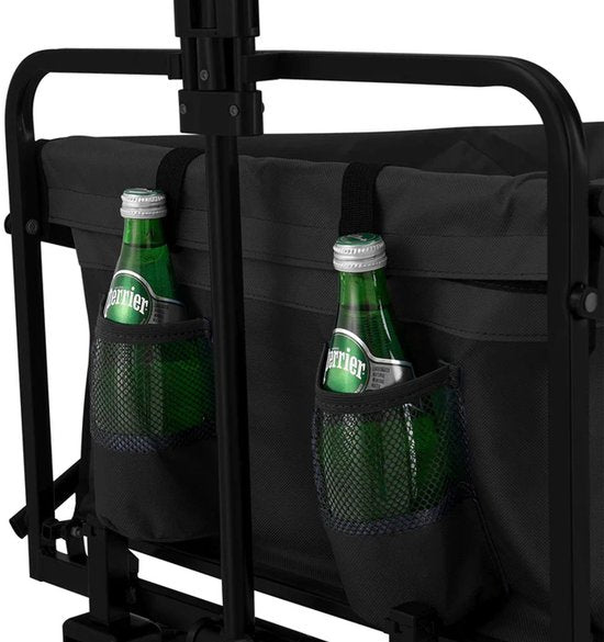 Wagen / Bollerwagen / Transportwagen - faltbar - Max. 100kg - Schwarz