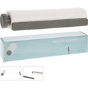 KLAD Wäscheleine - ausziehbar & selbstaufrollend - 14,4 m - 30 cm - Weiß-Grau