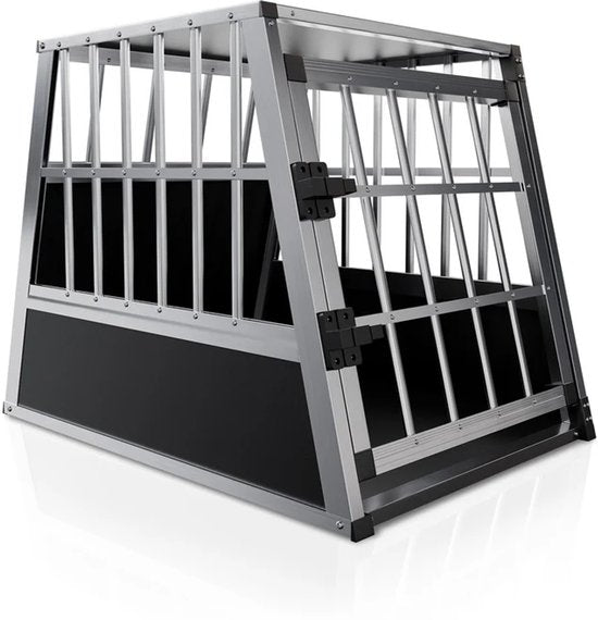 Juskys Aluminium Hundetransportbox - L
