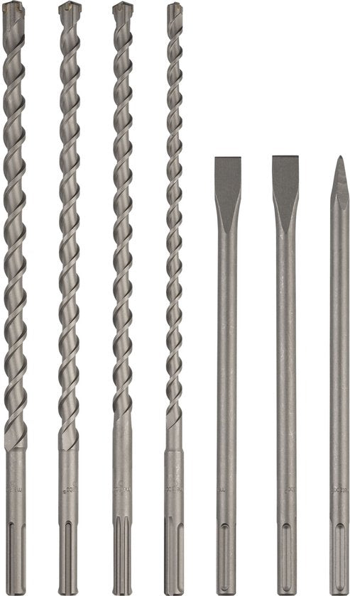 Metabo Zubehör - 7-teiliges SDS Max Bohr- und Meißelset 623106000