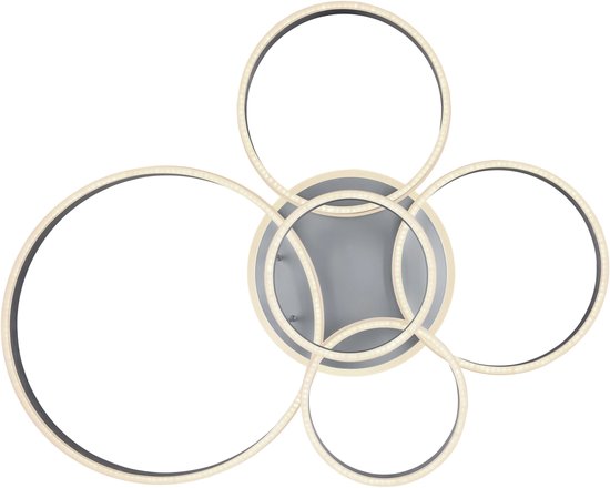 Globo Deckenleuchte Rubio - grau - Metall - 67260-120