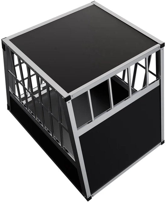 Juskys Aluminium Hundetransportbox - L