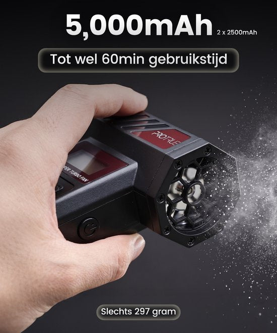 Kleinstaubsauger, kabellos, mit Air Duster, 130.000 U/min – Kabelloser Autostaubsauger – Handstaubsauger – Akku-Luftgebläse – Druckluft – Turbo-Ventilator