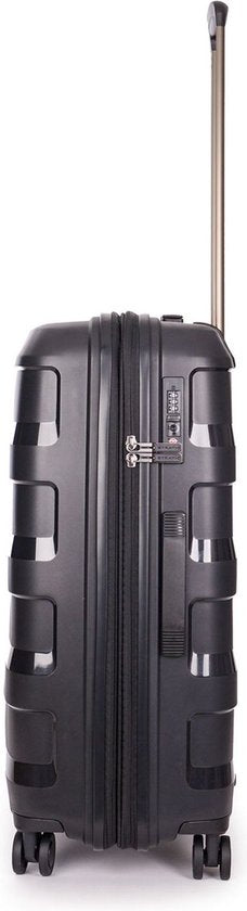 Stratic Straw+ - Koffer mittel - 66x45x28 cm - 3,7 kg - 65-74 L - Spinner - schwarz