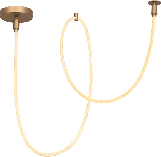 Lucide JANDERIN – Deckenleuchte – LED, dimmbar – CCT – 1x36 W, 2200 K/3300 K – Farbe: Champagner – Vibes