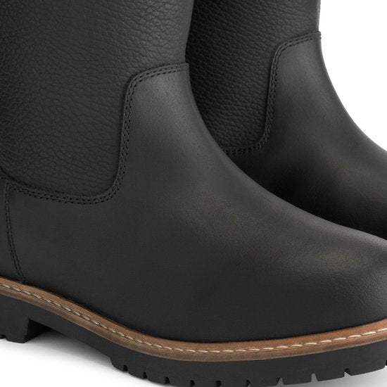 Travelin' Finnmark - Wasserdichter Damenstiefel - Wollgefüttert - Schwarz - Größe 40